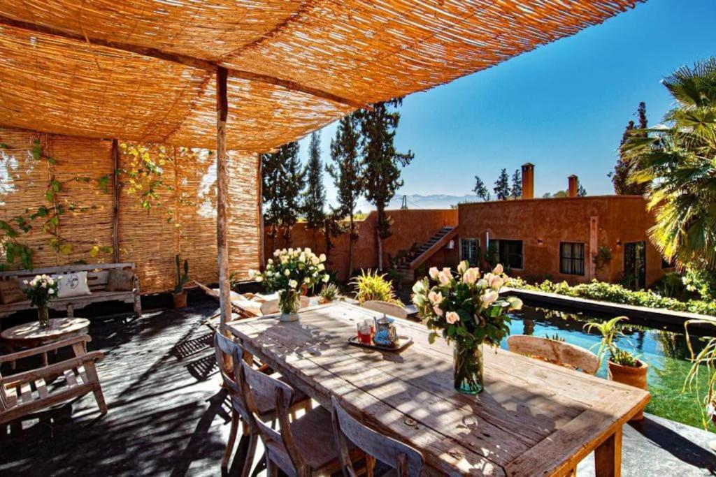 מרקש Aux Portes De Marrakech Villa Arts & Deco Avec Piscine מראה חיצוני תמונה